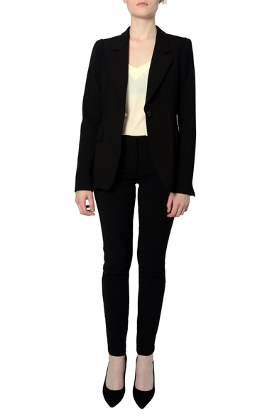 Twin Set Woven blazer and black tailored trousers. 