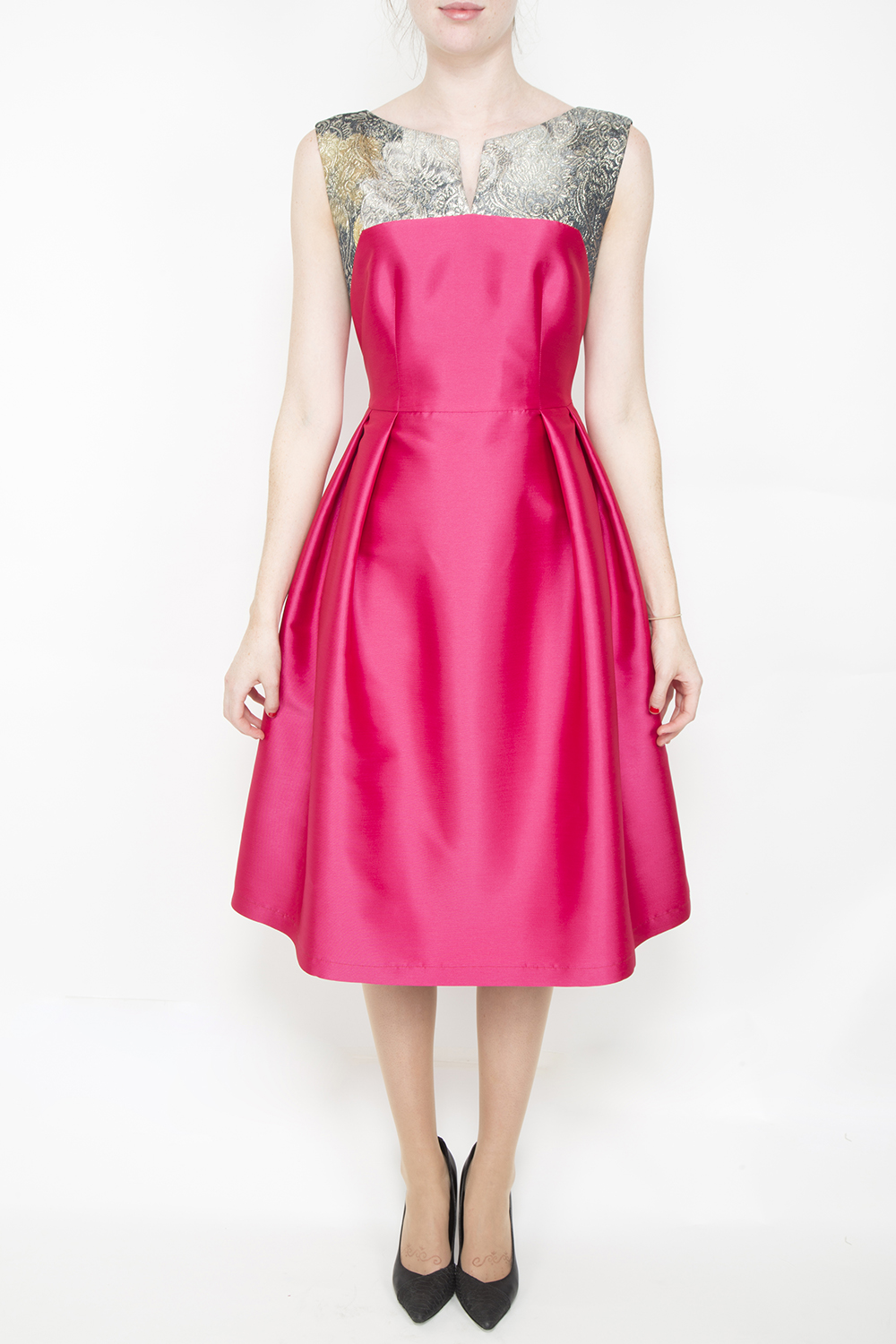 Caroline Kilkenny Pink full skirt dress