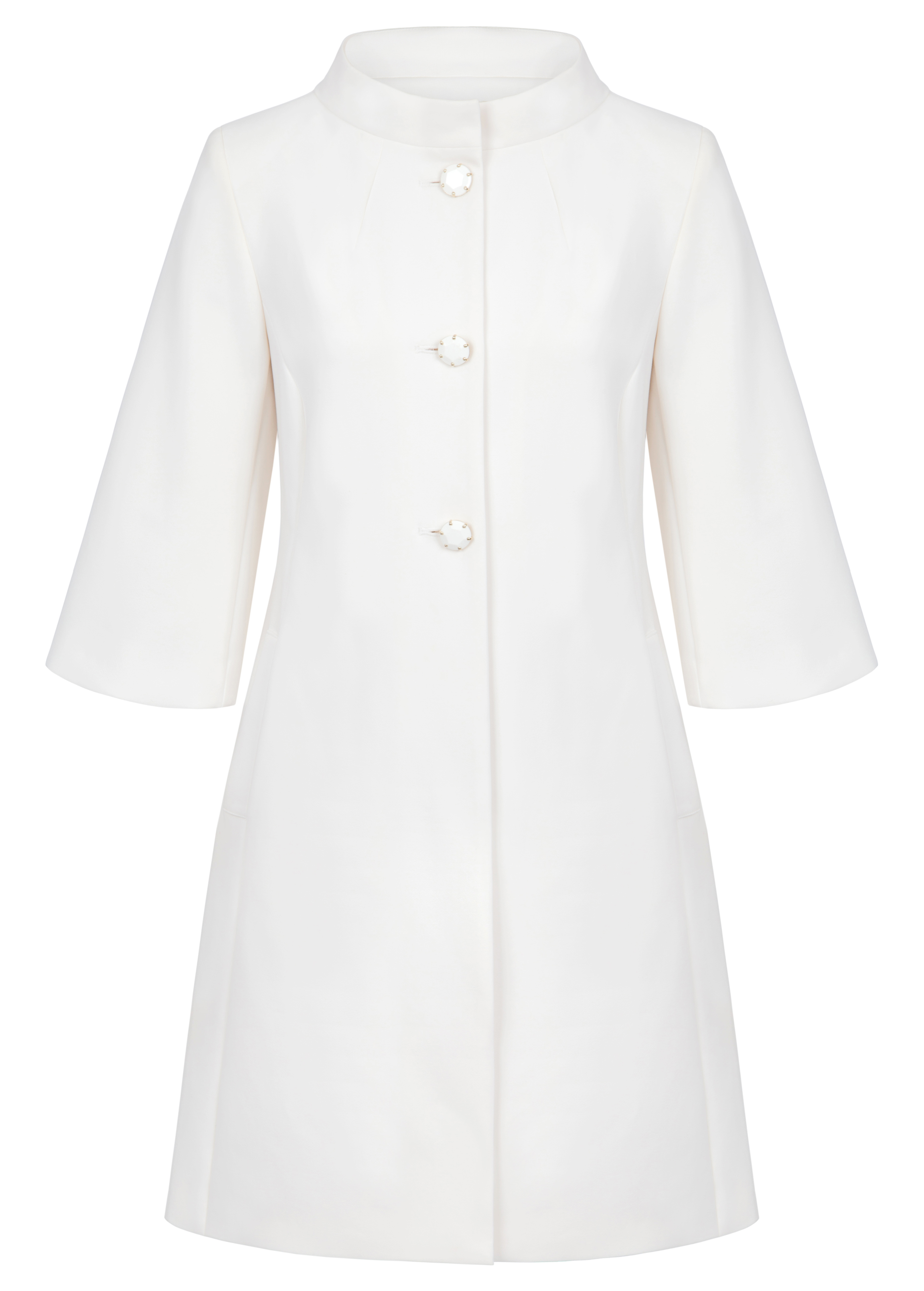 Fee G Ivory Vintage Style Coat