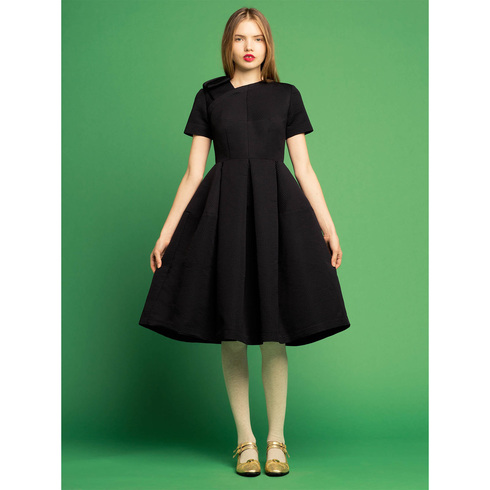 Orla Kiely prom dress black