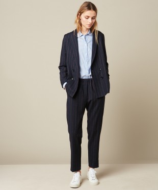 Hartford Valette Woven Navy Jacket and Pants