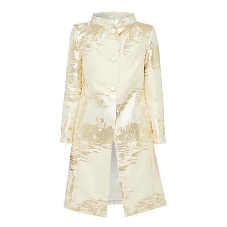 Fee G Lurex Gold Textured Coat